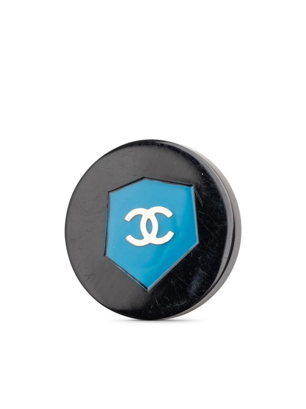 Chanel Cc Logo Round Brooch Metal #276292C45B
